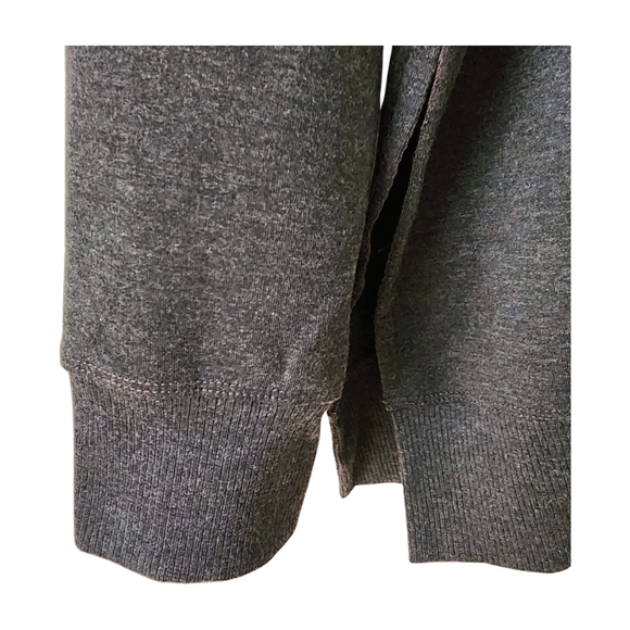 Pre-loved Ideology Dark Gray Tunic Sweatshirt Side Slits. Long sleeves. Size XXL - Picture 10 of 11